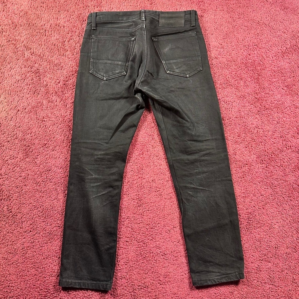 Rag & Bone Jeans Mens fit 32x29 Black Button Fly‎ raw selvedge jeans - Picture 3 of 9